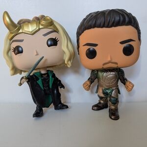 Marvel MCU Funko Pop Lot 2 730 Gilgamesh Eternals 897 Sylvie Loki